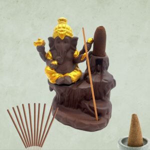 Ganesh cone incense fountain